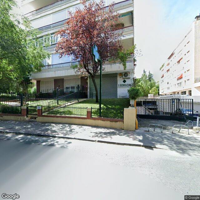 Street view near Farmacia in Madrid