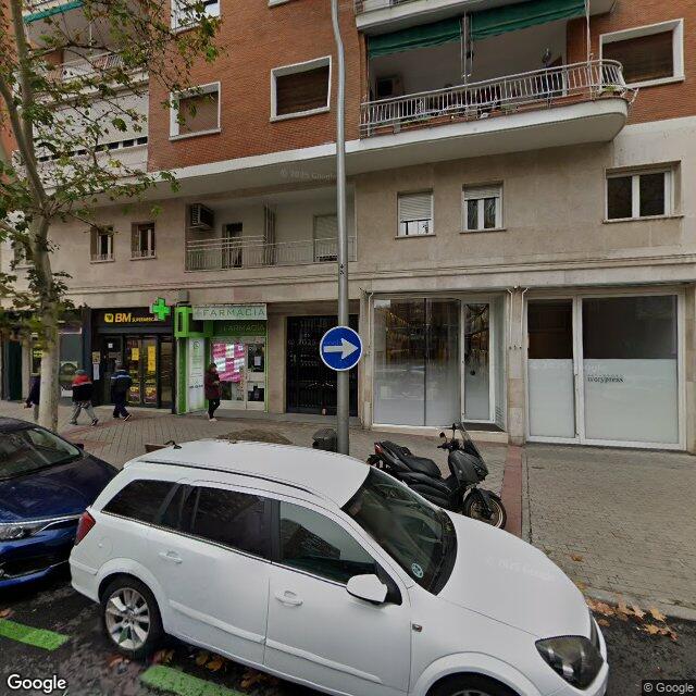 Street view near Farmacia in Madrid
