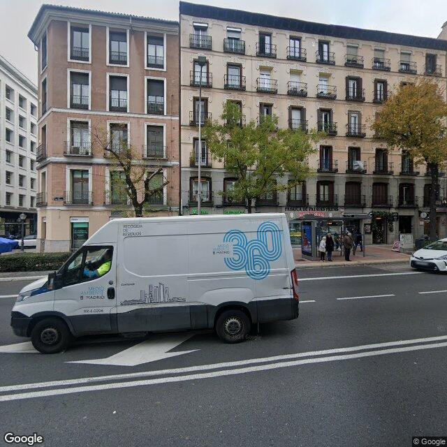 Street view near Farmacia in Madrid