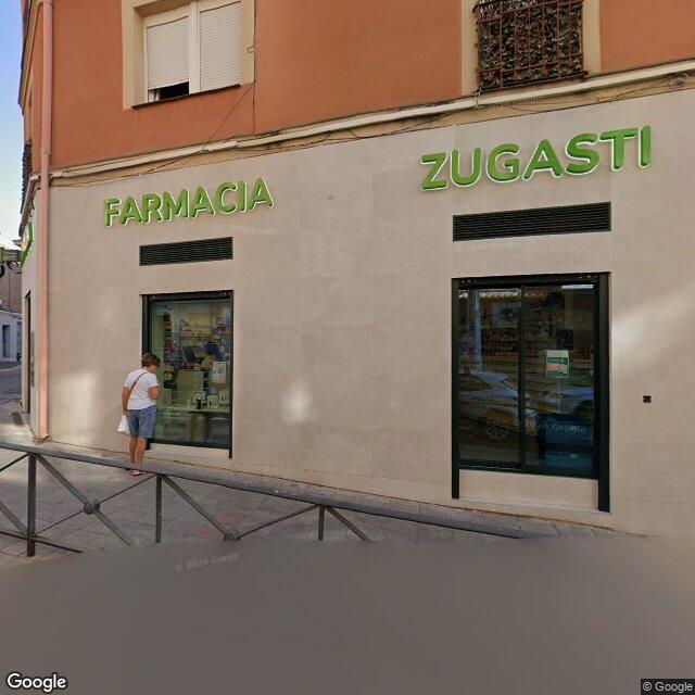 Street view near Farmacia in Madrid