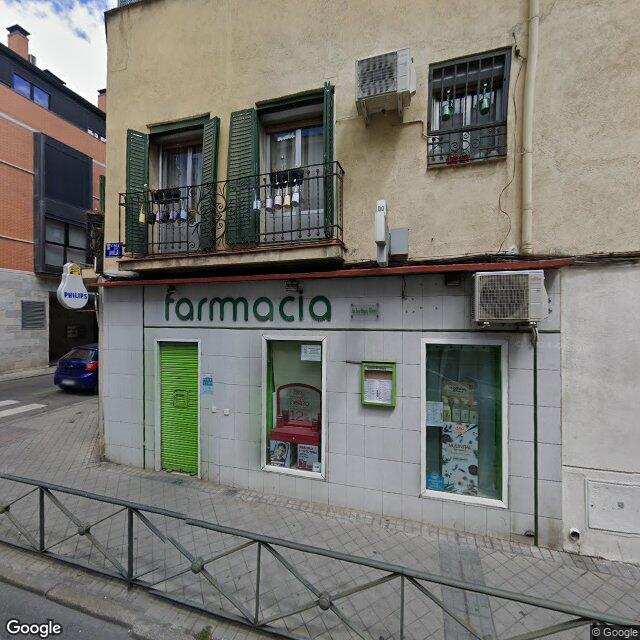 Street view near Farmacia in Madrid