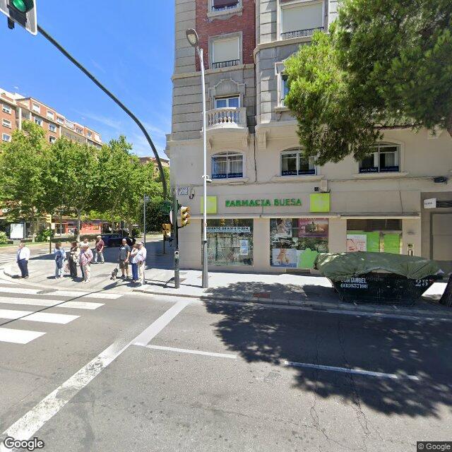 Street view near Farmacia Buesa in Zaragoza