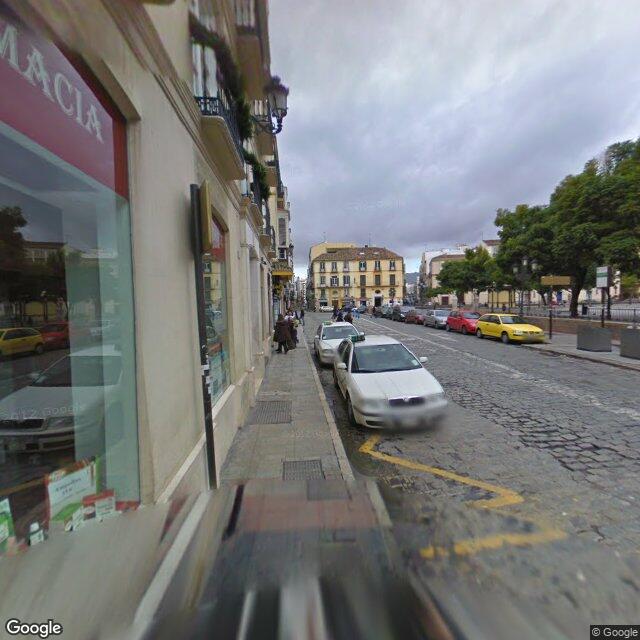Street view near Farmacia Bustamante in Málaga