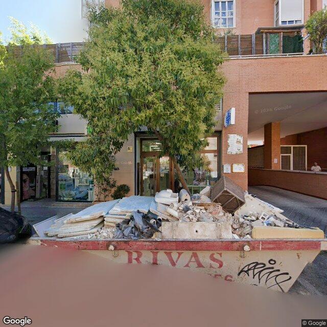 Street view near Farmacia in Madrid