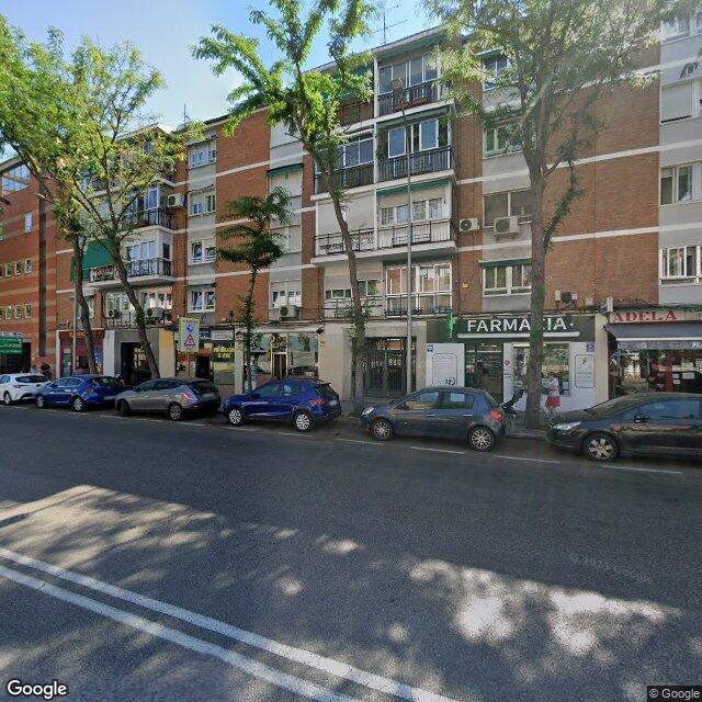Street view near Farmacia in Madrid