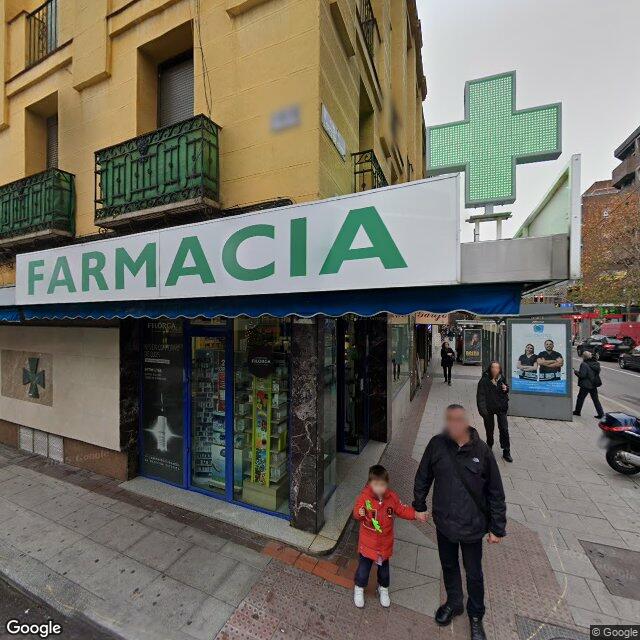 Street view near Farmacia in Madrid