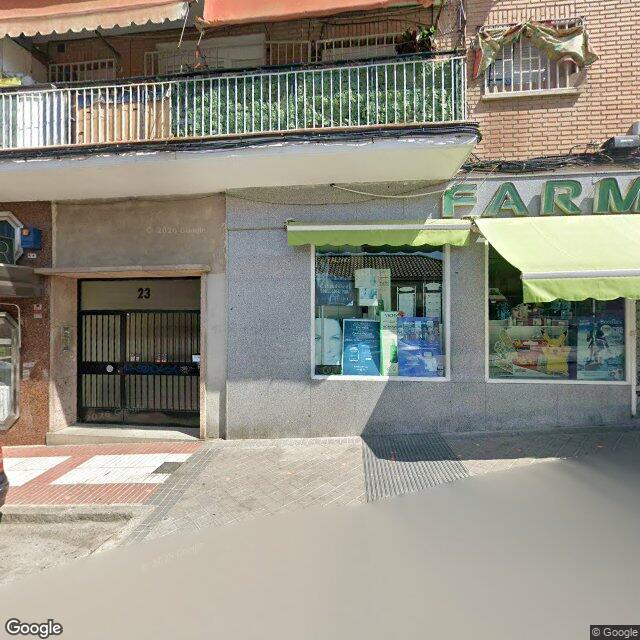 Street view near Farmacia in Madrid