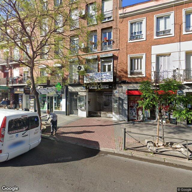 Street view near Farmacia in Madrid