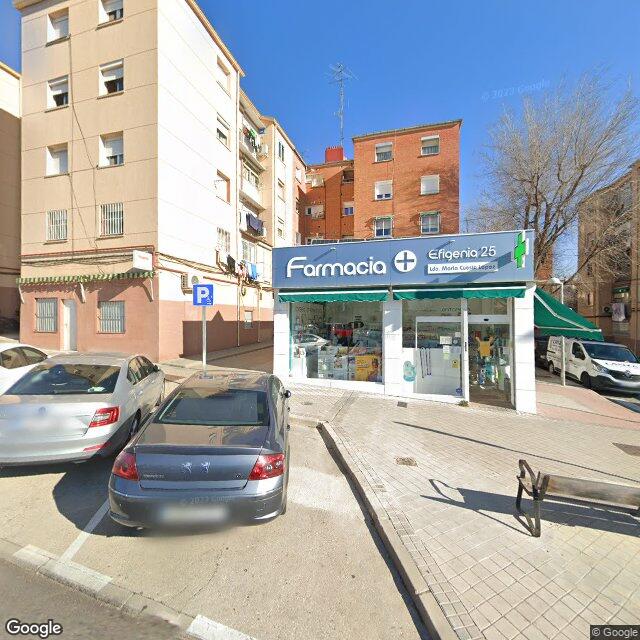 Street view near Farmacia in Madrid
