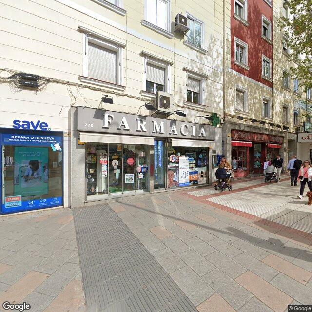 Street view near Farmacia in Madrid