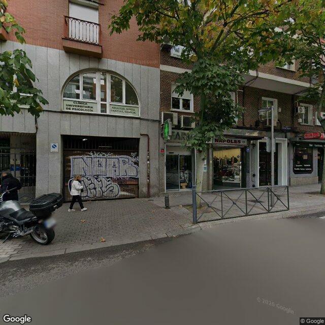 Street view near Farmacia in Madrid