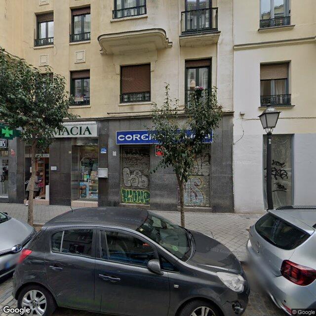 Street view near Farmacia in Madrid