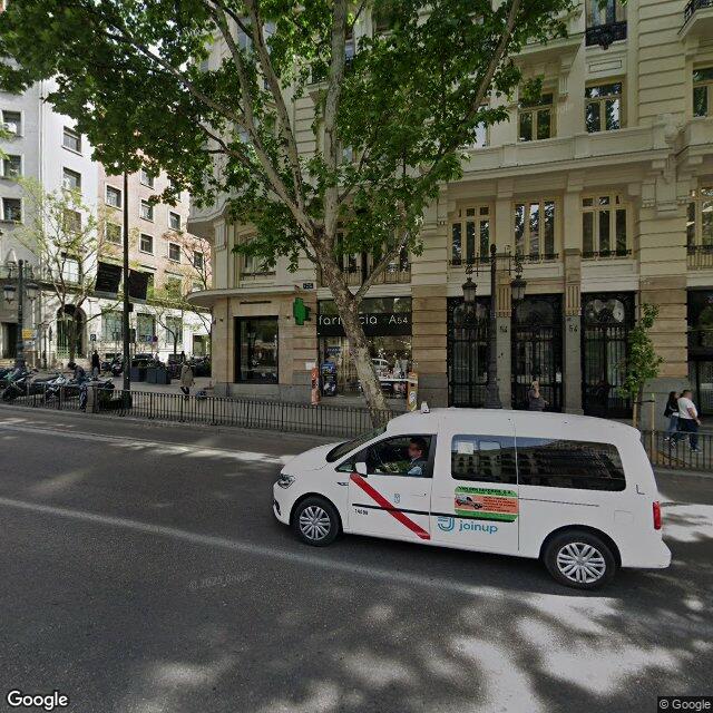 Street view near Farmacia in Madrid