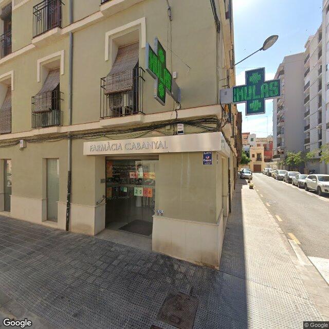 Street view near Farmacia Cabañal in Valencia