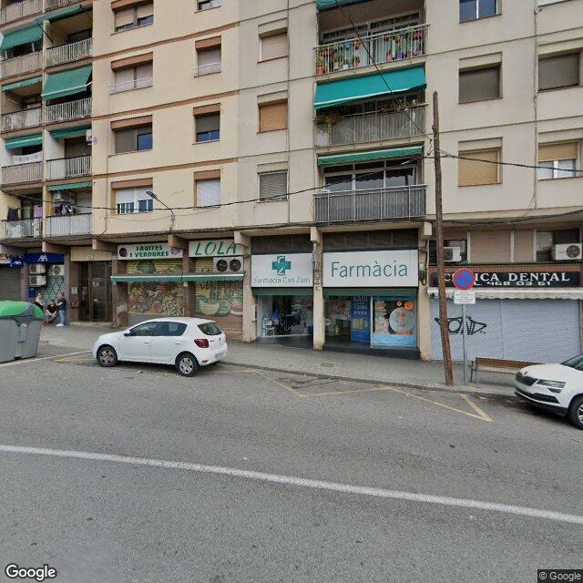 Street view near Farmacia Can Zam in Spain