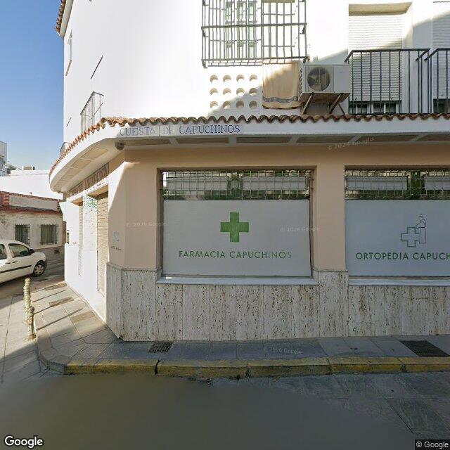 Street view near Farmacia Capuchinos in Sanlúcar de Barrameda