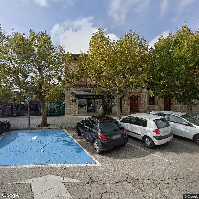 Street view near Farmacia Castilla in Madrid
