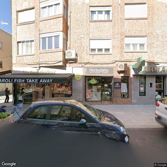 Street view near Farmacia in Madrid