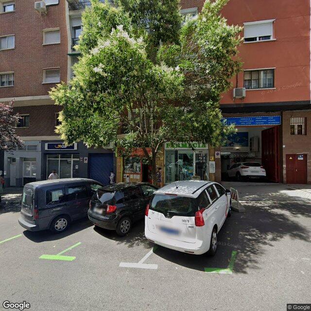 Street view near Farmacia in Madrid