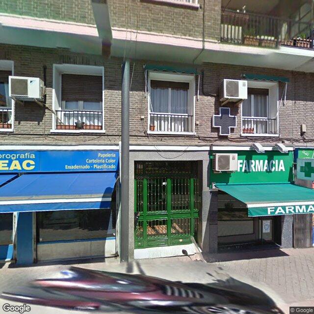 Street view near Farmacia in Madrid