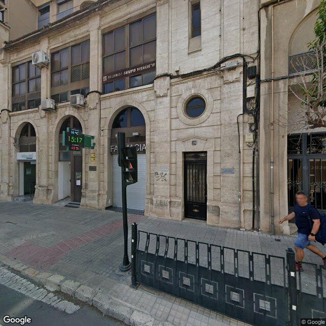 Street view near Farmacia Cervantes in Alcoi