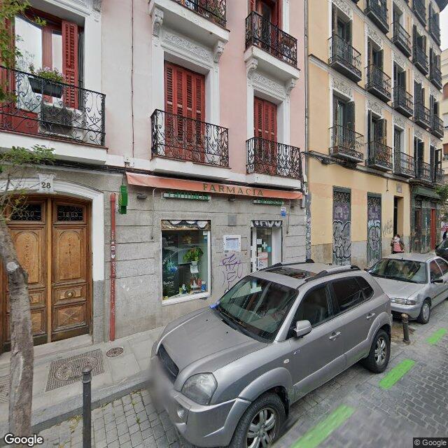 Street view near Farmacia in Madrid