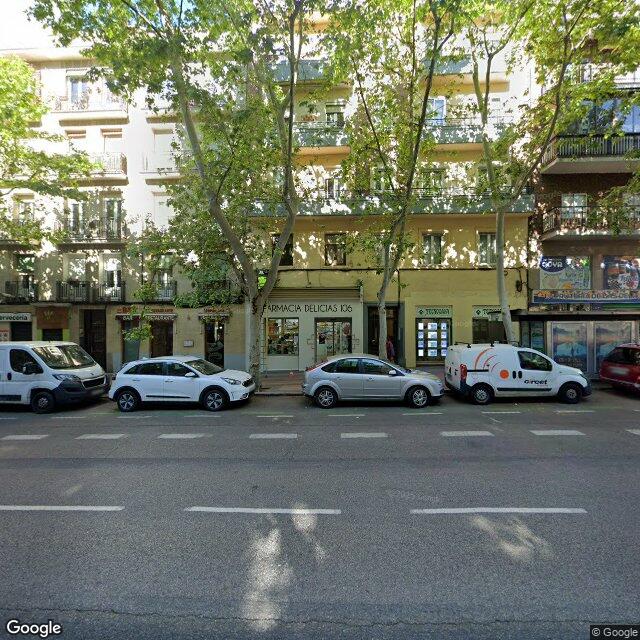 Street view near Farmacia in Madrid