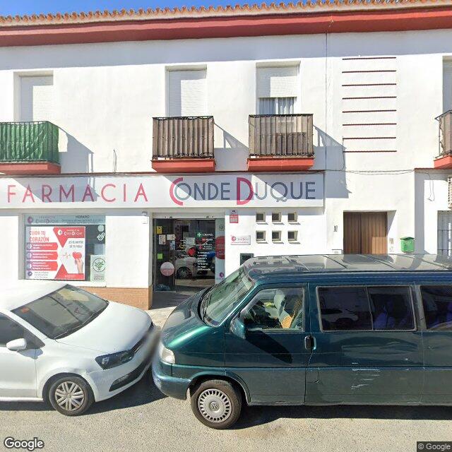 Street view near Farmacia Conde-Duque in Olivares