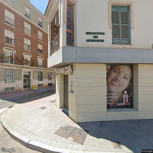 Street view near Farmacia Coronado in Málaga