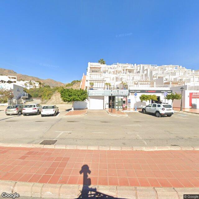 Street view near Farmacia Crespo in Mojácar Playa