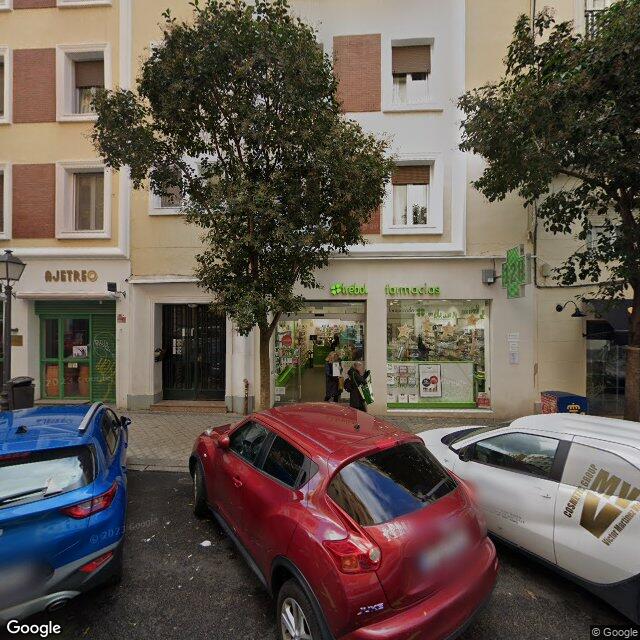 Street view near Farmacia in Madrid