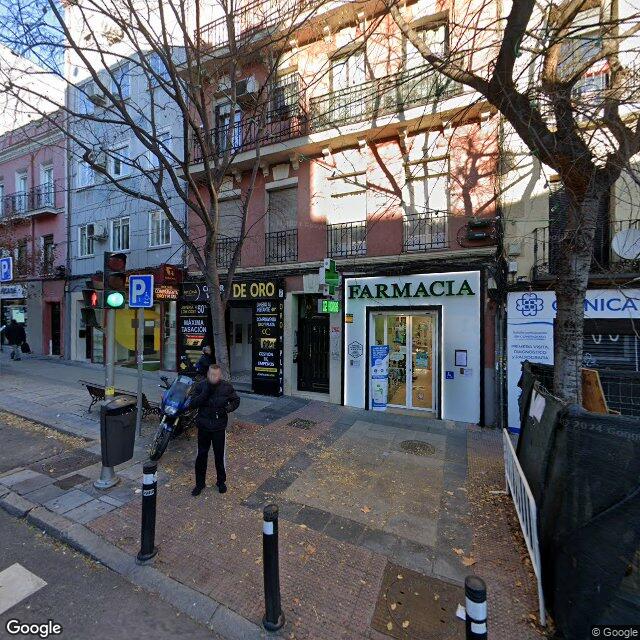 Street view near Farmacia in Madrid