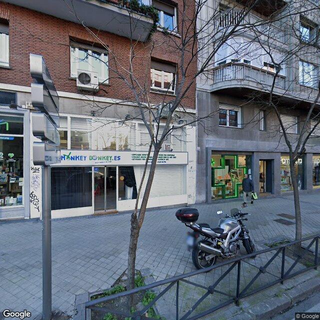 Street view near Farmacia in Madrid