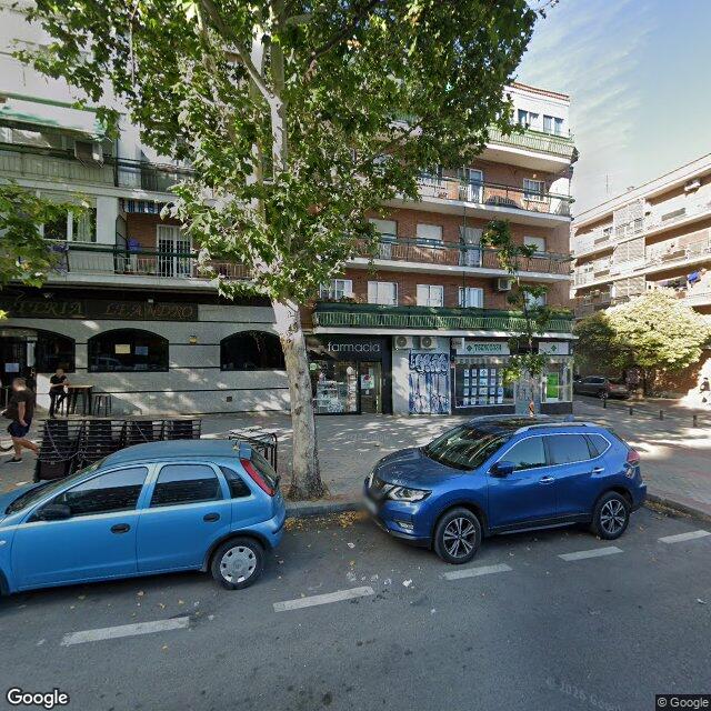 Street view near Farmacia in Madrid