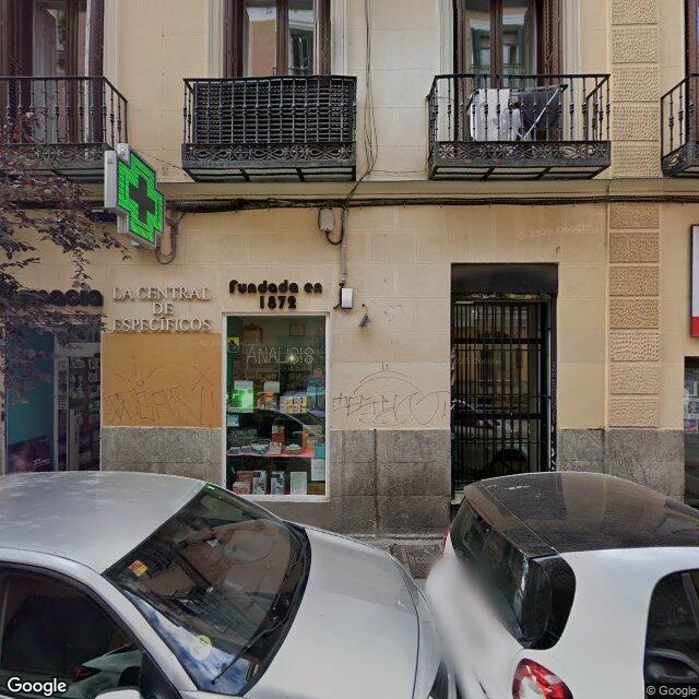 Street view near Farmacia in Madrid