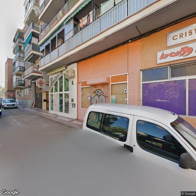 Street view near Farmacia in Madrid
