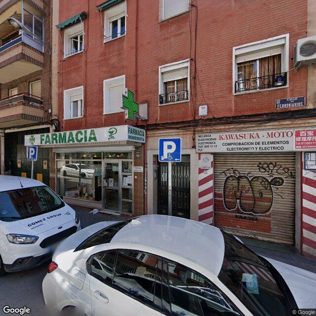 Street view near Farmacia in Madrid