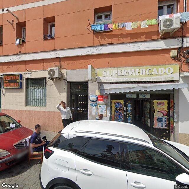 Street view near Farmacia in Madrid