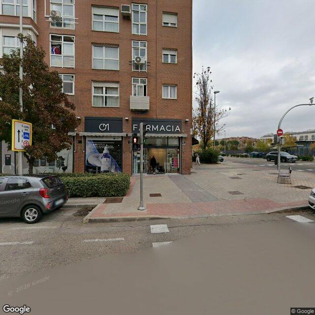 Street view near Farmacia in Madrid