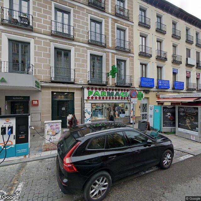 Street view near Farmacia in Madrid