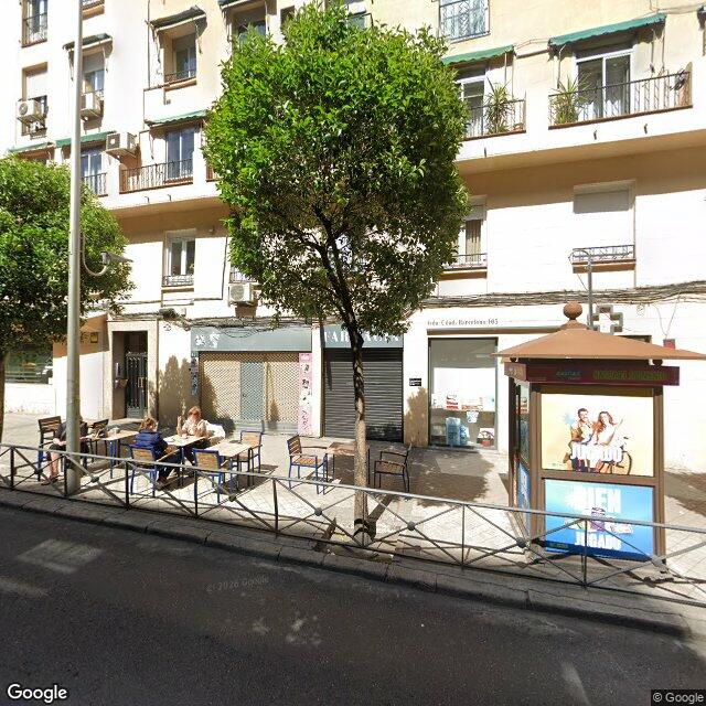 Street view near Farmacia in Madrid