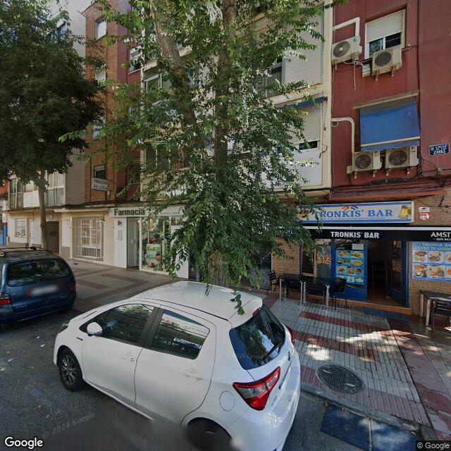 Street view near Farmacia in Madrid