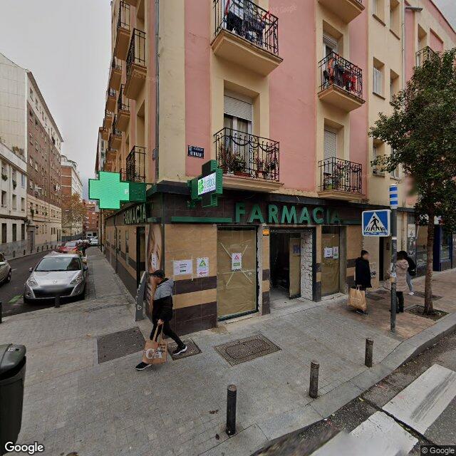 Street view near Farmacia in Madrid