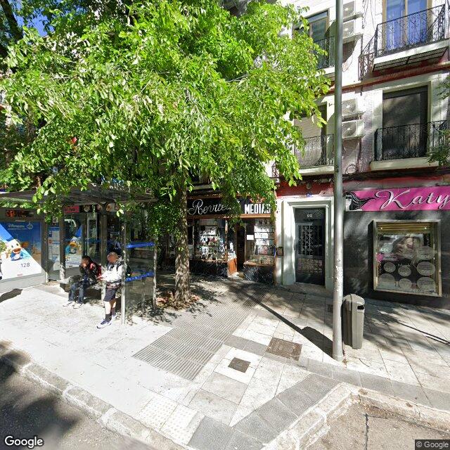 Street view near Farmacia in Madrid