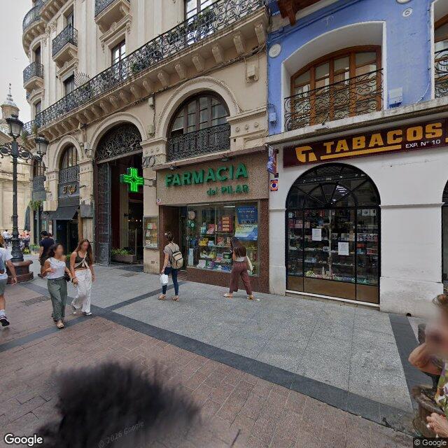 Street view near Farmacia Del Pilar in Zaragoza