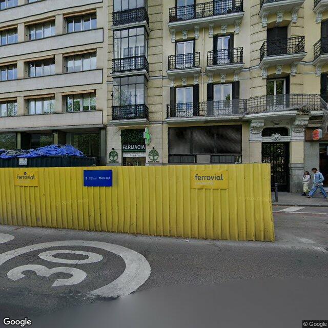 Street view near Farmacia Del Prado in Madrid