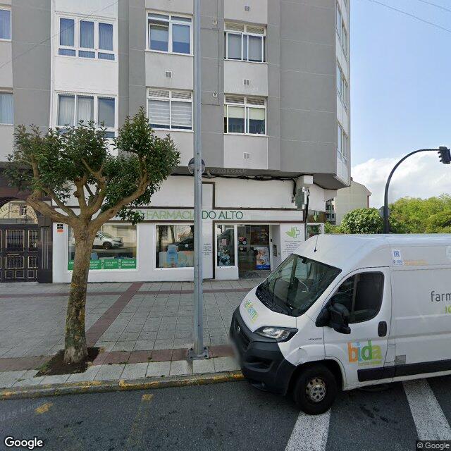 Street view near Farmacia Do Alto in Narón