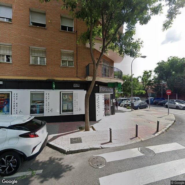 Street view near Farmacia Don Bosco in Madrid