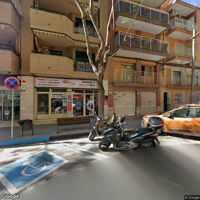 Street view near Farmacia Dr. Fleming in San Vicente del Raspeig