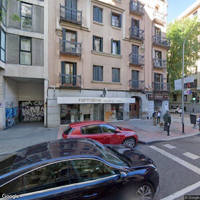 Street view near Farmacia in Madrid